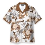 Love Dachshund Men'S Button'S Up Shirts Hawaiian Shirt & Beach Shorts