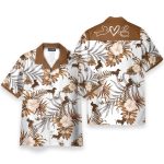 Love Dachshund Men'S Button'S Up Shirts Hawaiian Shirt & Beach Shorts
