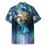 Mermaid Men'S Button'S Up Shirts Hawaiian Shirt