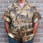 Aircrafts Men'S Button'S Up Shirts Hawaiian Shirt