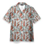 Summer Seafood Shrimps Fan Hawaiian Shirt & Beach Shorts