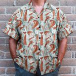 Summer Seafood Shrimps Fan Hawaiian Shirt & Beach Shorts