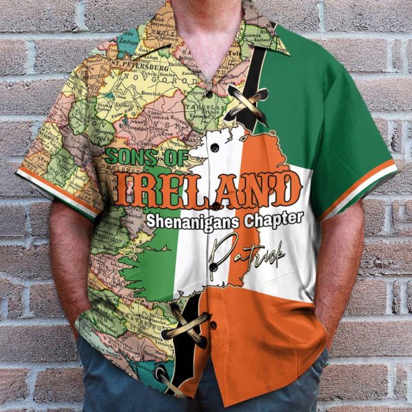Sons Of Ireland Shenanigans Chapter Hawaiian Shirt