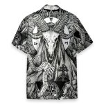 Satanic Pagan Demon Men'S Button'S Up Shirts Hawaiian Shirt