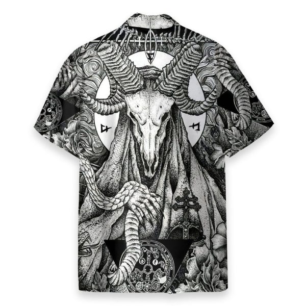Satanic Pagan Demon Men'S Button'S Up Shirts Hawaiian Shirt