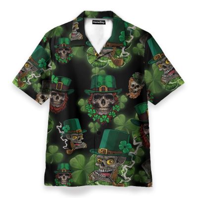 Skull Leprechaun Irish Happy St Patrick'S Day Hawaiian Shirt
