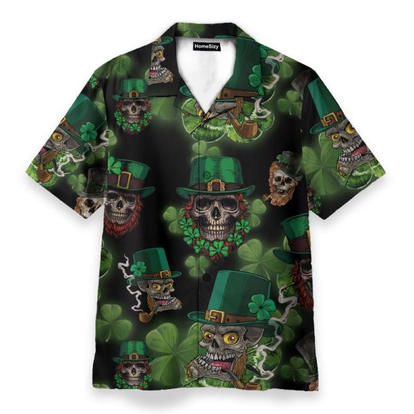 Skull Leprechaun Irish Happy St Patrick'S Day Hawaiian Shirt
