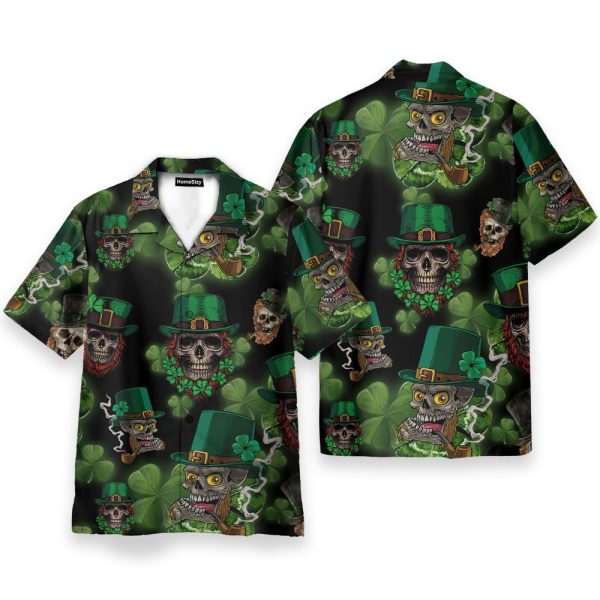 Skull Leprechaun Irish Happy St Patrick'S Day Hawaiian Shirt