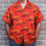 Fried Chicken Food In Red Summer Vibe Hawaiian Shirt