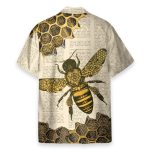 Bee Vintage Newspaper Pattern Hawaiian Shirt & Beach Shorts