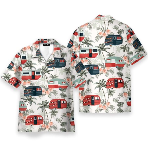 Caravan Tropical Vintage Men'S Button'S Up Shirts Hawaiian Shirt
