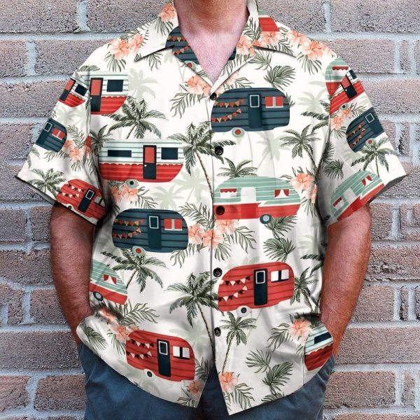 Caravan Tropical Vintage Men'S Button'S Up Shirts Hawaiian Shirt