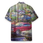 Vintage Car Men'S Button'S Up Shirts Hawaiian Shirt