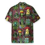 Hippie Trippy Alien Smoke Weed Hawaiian Shirt & Beach Shorts