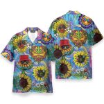 Sunflower Weed Colorful Pattern Hippie Hawaiian Shirt