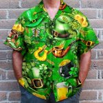 Irish Hat Saint Patricks Day Green Hawaiian Shirt