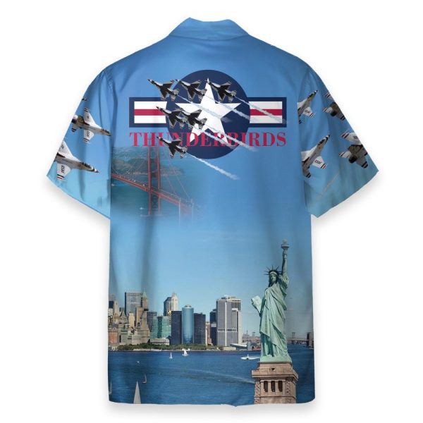 Us Air Force Thunderbirds Men'S Button'S Up Shirts Hawaiian Shirt