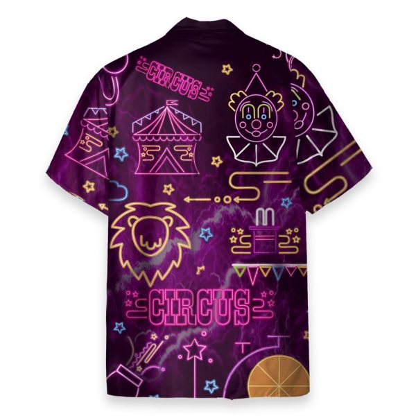Neon Circus Funny Button'S Up Shirts Hawaiian Shirt