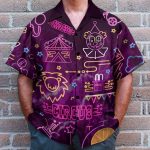 Neon Circus Funny Button'S Up Shirts Hawaiian Shirt