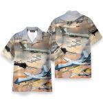 Us Air Force Men'S Button'S Up Shirts Hawaiian Shirt