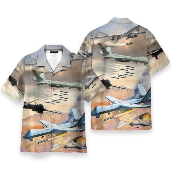 Us Air Force Men'S Button'S Up Shirts Hawaiian Shirt