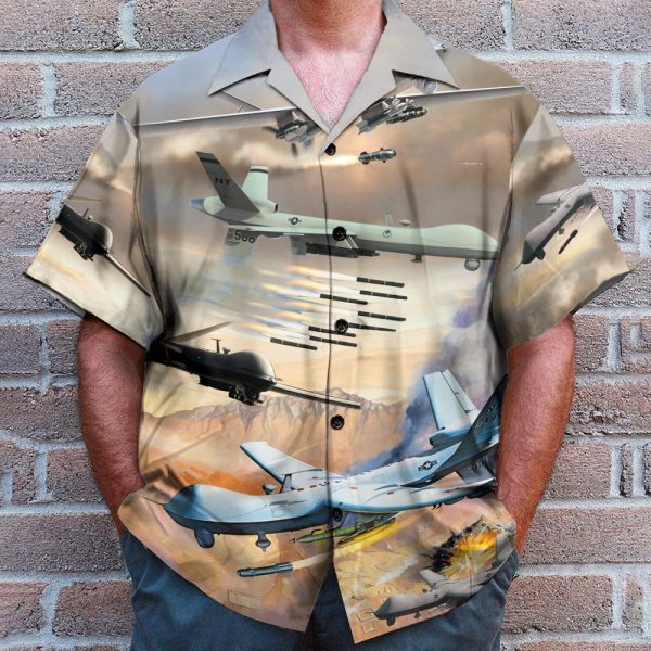 Us Air Force Men'S Button'S Up Shirts Hawaiian Shirt