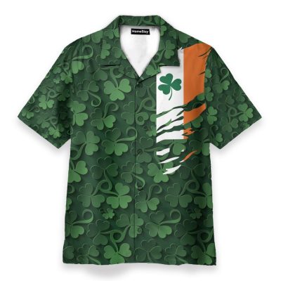 Irish Men'S Button'S Up Shirts Hawaiian Shirt