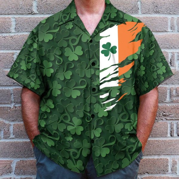 Irish Men'S Button'S Up Shirts Hawaiian Shirt