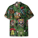 Amazing Hippie Mushroom And Green Weed Hawaiian Shirt