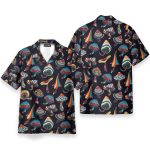 Hippie Mushroom Men'S Button'S Up Shirts Hawaiian Shirt
