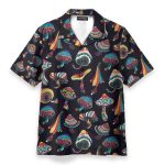 Hippie Mushroom Men'S Button'S Up Shirts Hawaiian Shirt