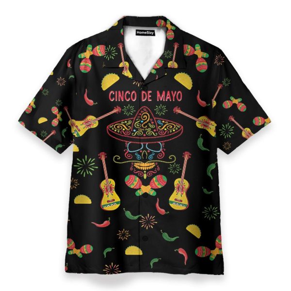 Cinco De Mayo Tacos Skull Hawaiian Shirt & Beach Shorts