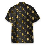 Seamless Bitcoin Men'S Button'S Up Shirts Hawaiian Shirt & Beach Shorts