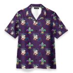 Louisiana Fleur De Lis Mardi Hawaiian Shirt & Beach Shorts