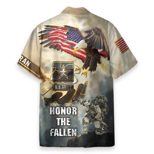 Us Army Veteran Honor The Fallen Hawaiian Shirt