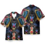 Amazing Mandrill Men'S Button'S Up Shirts Hawaiian Shirt