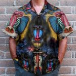 Amazing Mandrill Men'S Button'S Up Shirts Hawaiian Shirt