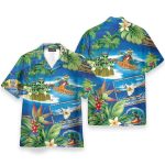 Aloha Hawai Alien Dancing On The Beach Hawaiian Shirt