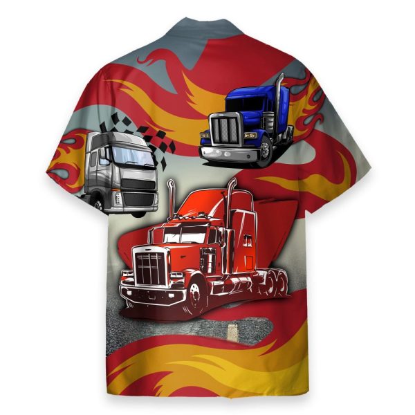 Truck Is The Best Men'S Button'S Up Shirts Hawaiian Shirt