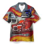 Truck Is The Best Men'S Button'S Up Shirts Hawaiian Shirt