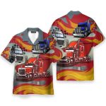 Truck Is The Best Men'S Button'S Up Shirts Hawaiian Shirt