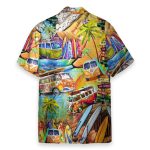 Hippie Bus Men'S Button'S Up Shirts Hawaiian Shirt