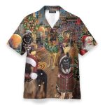 Lovely German Shepherd Merry Christmas Hawaiian Shirt