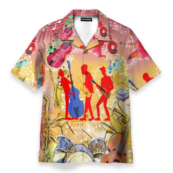 Jazz Music Funny Button'S Up Shirts Hawaiian Shirt