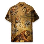 Strong Tiger Vintage Men'S Button'S Up Shirts Hawaiian Shirt