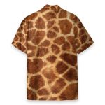 Giraffe Cosplay Costume Funny Button'S Up Shirts Hawaiian Shirt & Beach Shorts