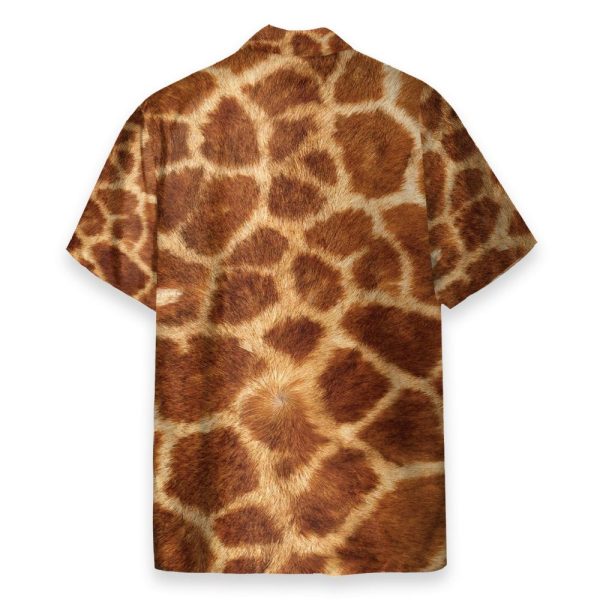 Giraffe Cosplay Costume Funny Button'S Up Shirts Hawaiian Shirt & Beach Shorts