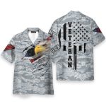 Eagle Veteran Proud Us Air Force Hawaiian Shirt & Beach Shorts