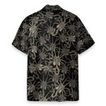 Alien Face Hugger Men'S Button'S Up Shirts Hawaiian Shirt & Beach Shorts