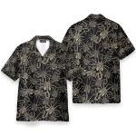 Alien Face Hugger Men'S Button'S Up Shirts Hawaiian Shirt & Beach Shorts